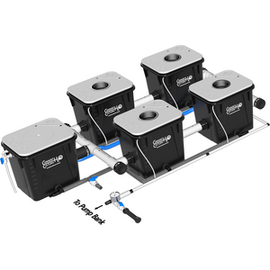 Under Current(R) Recirculating Deep Water Culture (RDWC) Hydroponic System, XL 2-Row