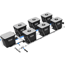 Load image into Gallery viewer, Under Current(R) Recirculating Deep Water Culture (RDWC) Hydroponic System, XL 2-Row