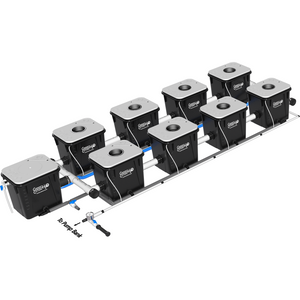 Under Current(R) Recirculating Deep Water Culture (RDWC) Hydroponic System, XL 2-Row