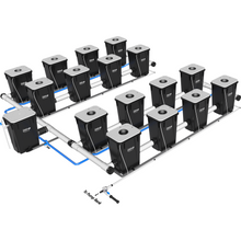 Load image into Gallery viewer, Under Current(R) Double Barrel Recirculating Deep Water Culture (RDWC) Hydroponic System, XL13 4-Row