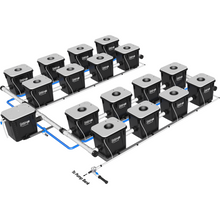 Load image into Gallery viewer, Under Current(R) Double Barrel Recirculating Deep Water Culture (RDWC) Hydroponic System, XL 4-Row