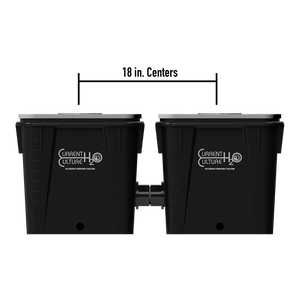 Under Current ® Double Barrel Recirculating Deep Water Culture (RDWC) Hydroponic System, 4-Row